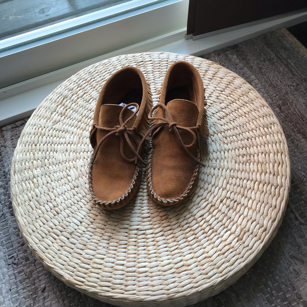 Ladies Handcrafted Footskins Ankle Moccasins